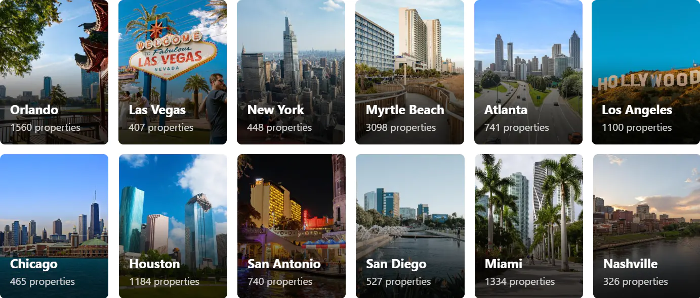 Book-Today.com - Popular Destinations